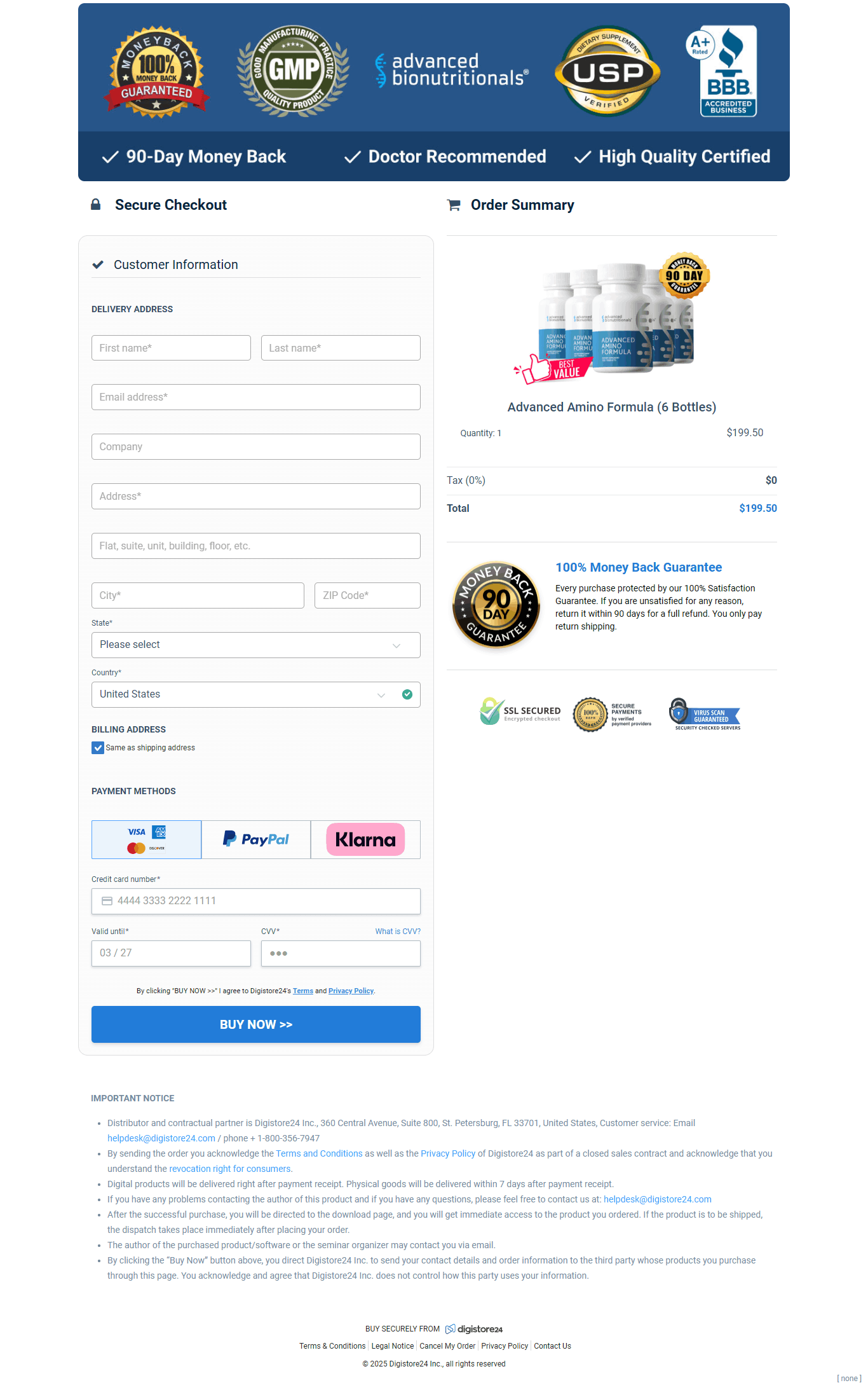  advanced bionutritionals order
